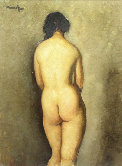 Nicolae Tonitza Nud vazut din spate, semnat stanga sus cu negru, ulei pe carton lipit pe carton china oil painting image